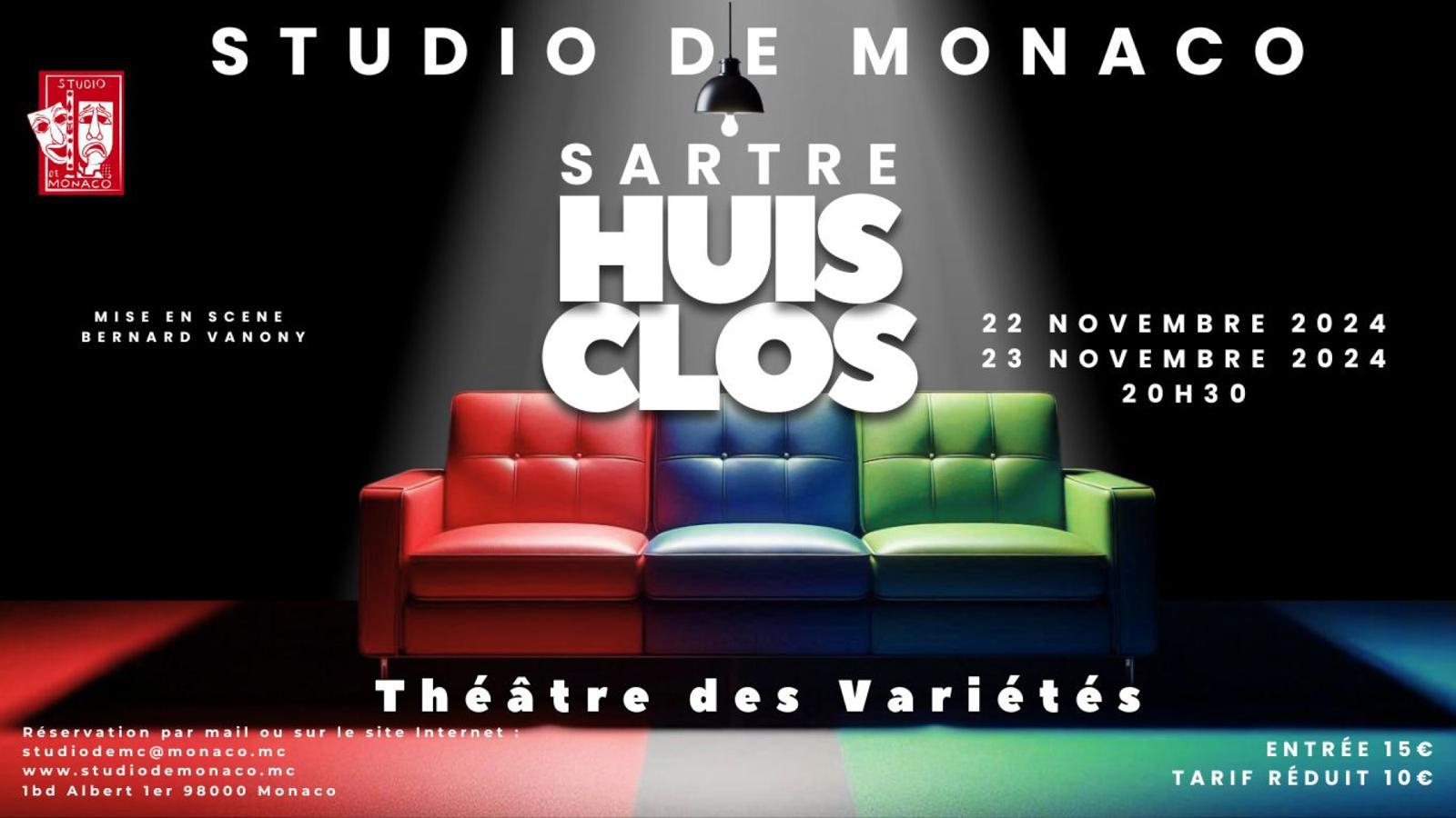 Mise en musique de Huis Clos pour le Studio de Monaco